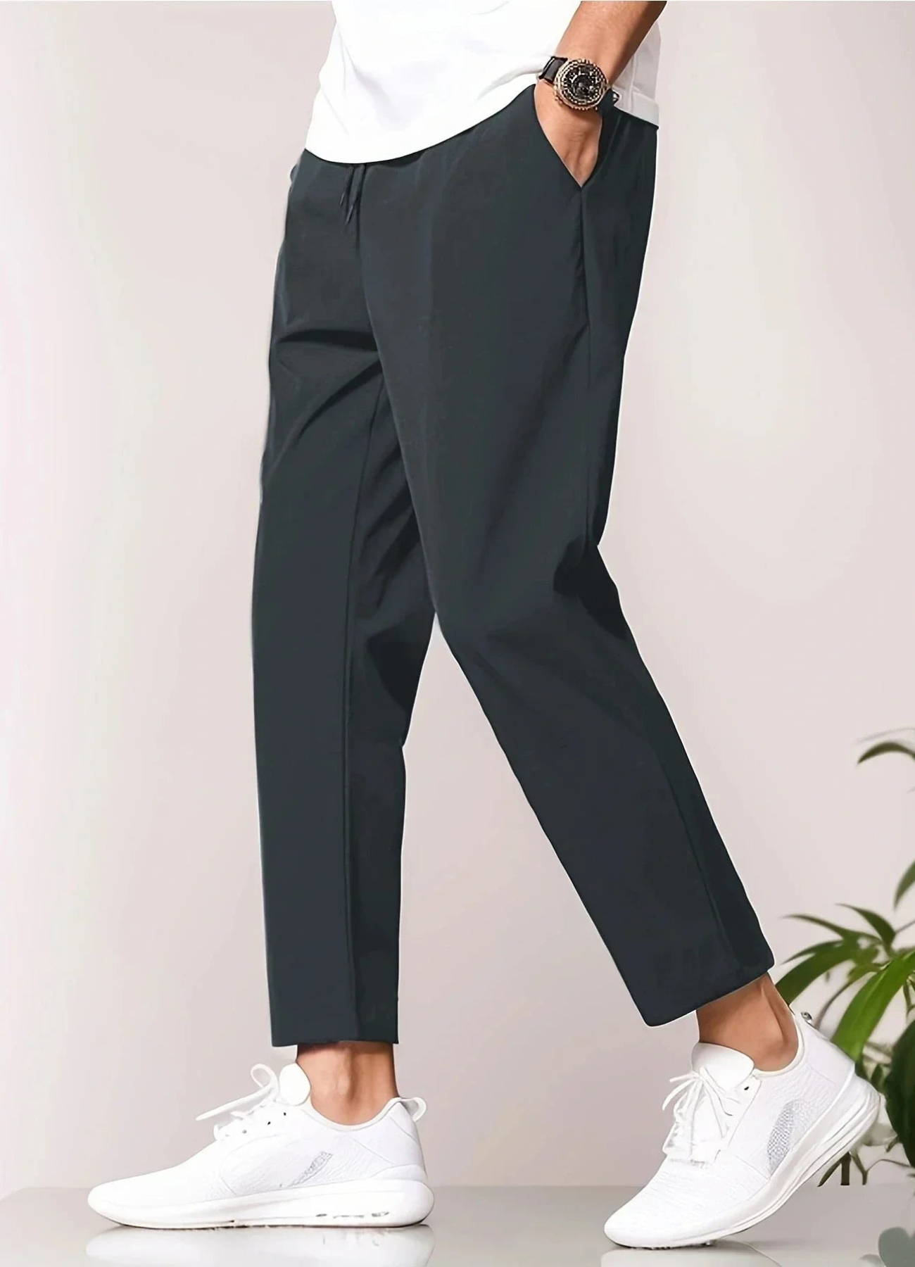 Yasser | Pantalon Chino Pour Homme | Noir