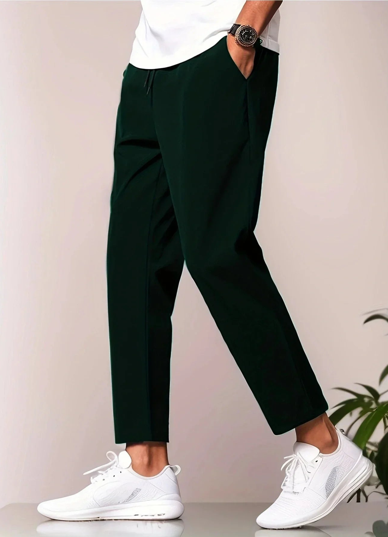 Yasser | Pantalon Chino Pour Homme | Noir
