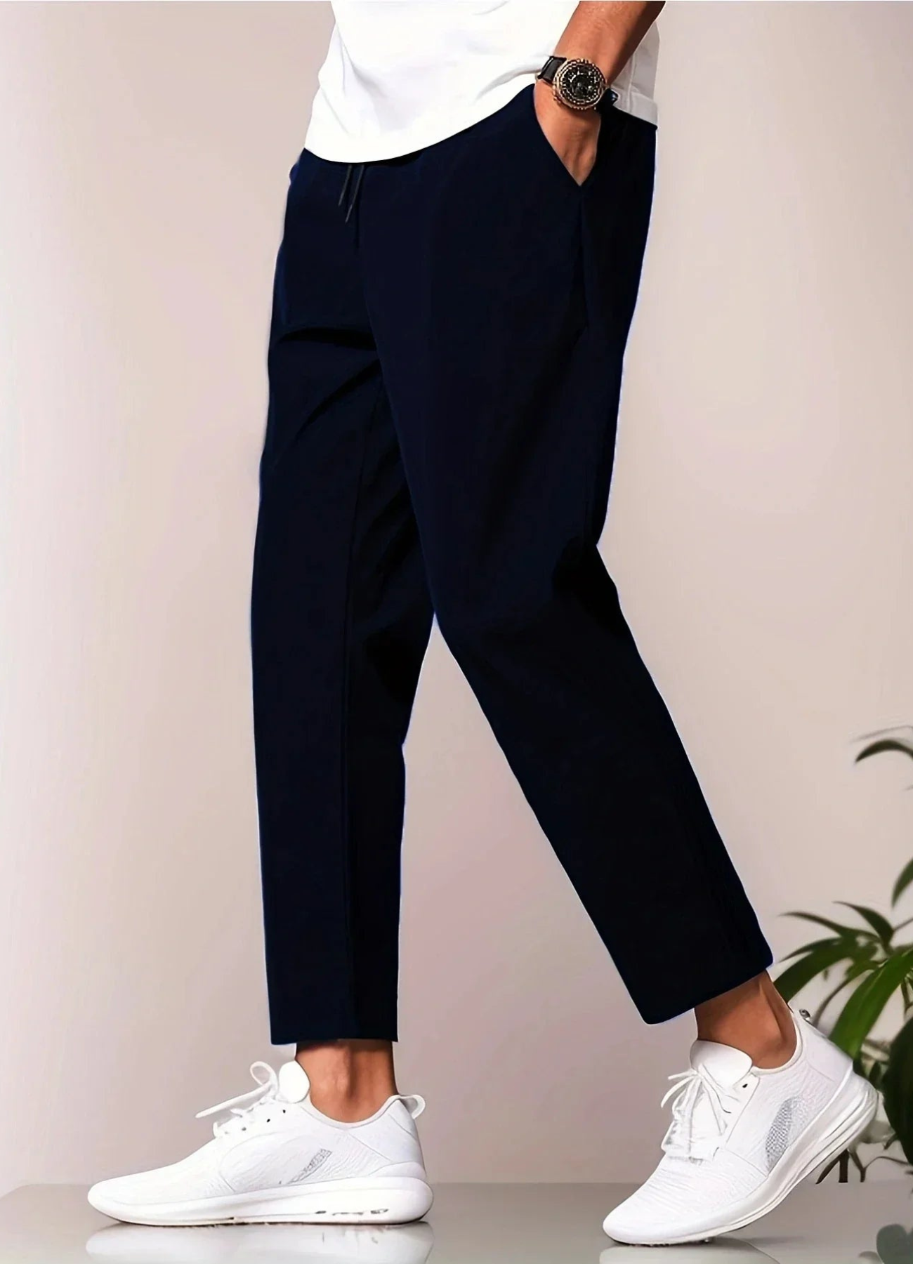 Yasser | Pantalon Chino Pour Homme | Noir