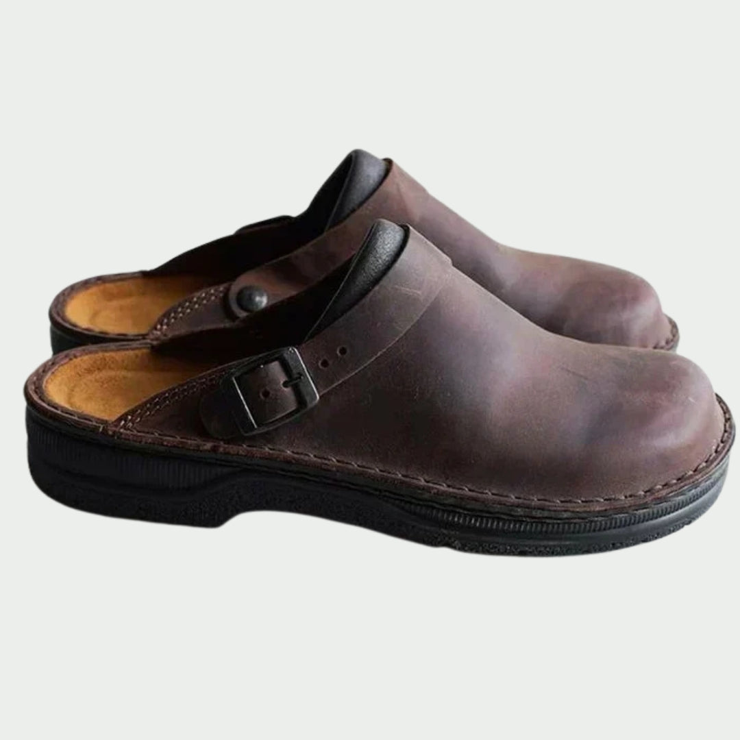 Pantouffles orthopédiques en cuir Eckhart
