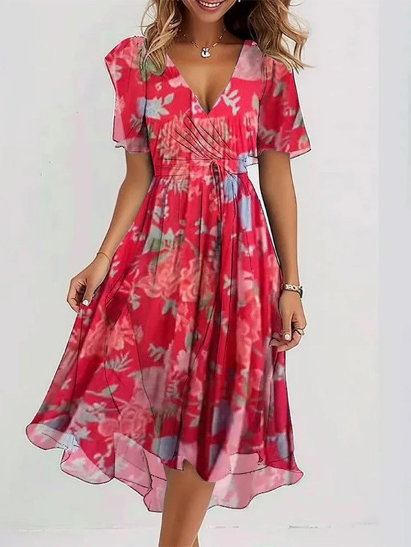 LEANNE | ROBE BOHO GRADIENTE CASUAL