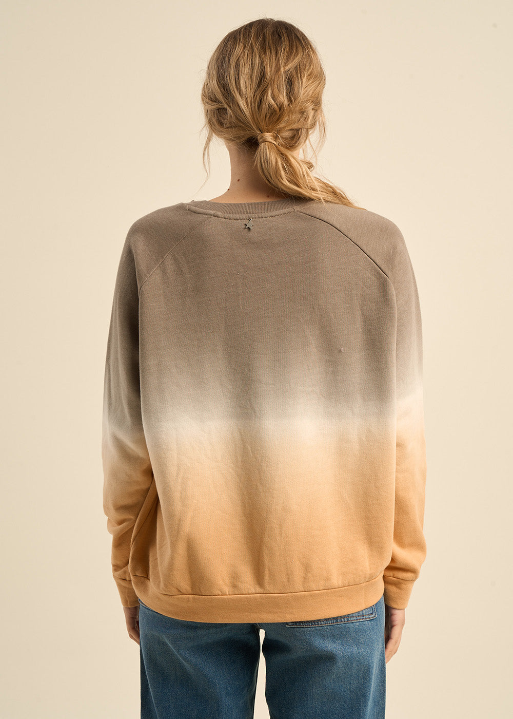 Sweat à col rond deep dye