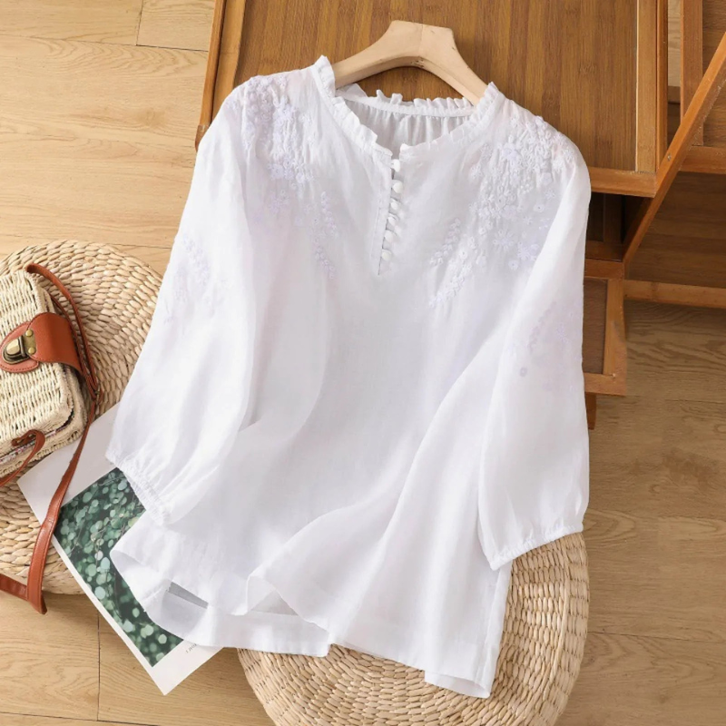 Zyra | Chemisier Chic Pour Femme | Blanc