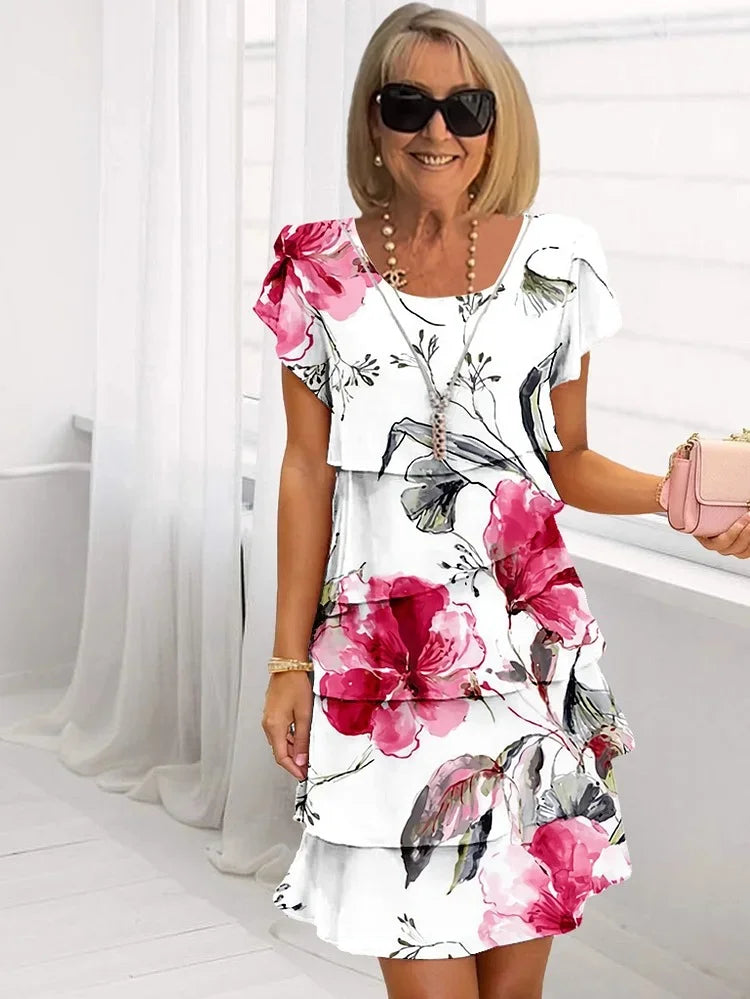 Robe florale lumineuse Francin