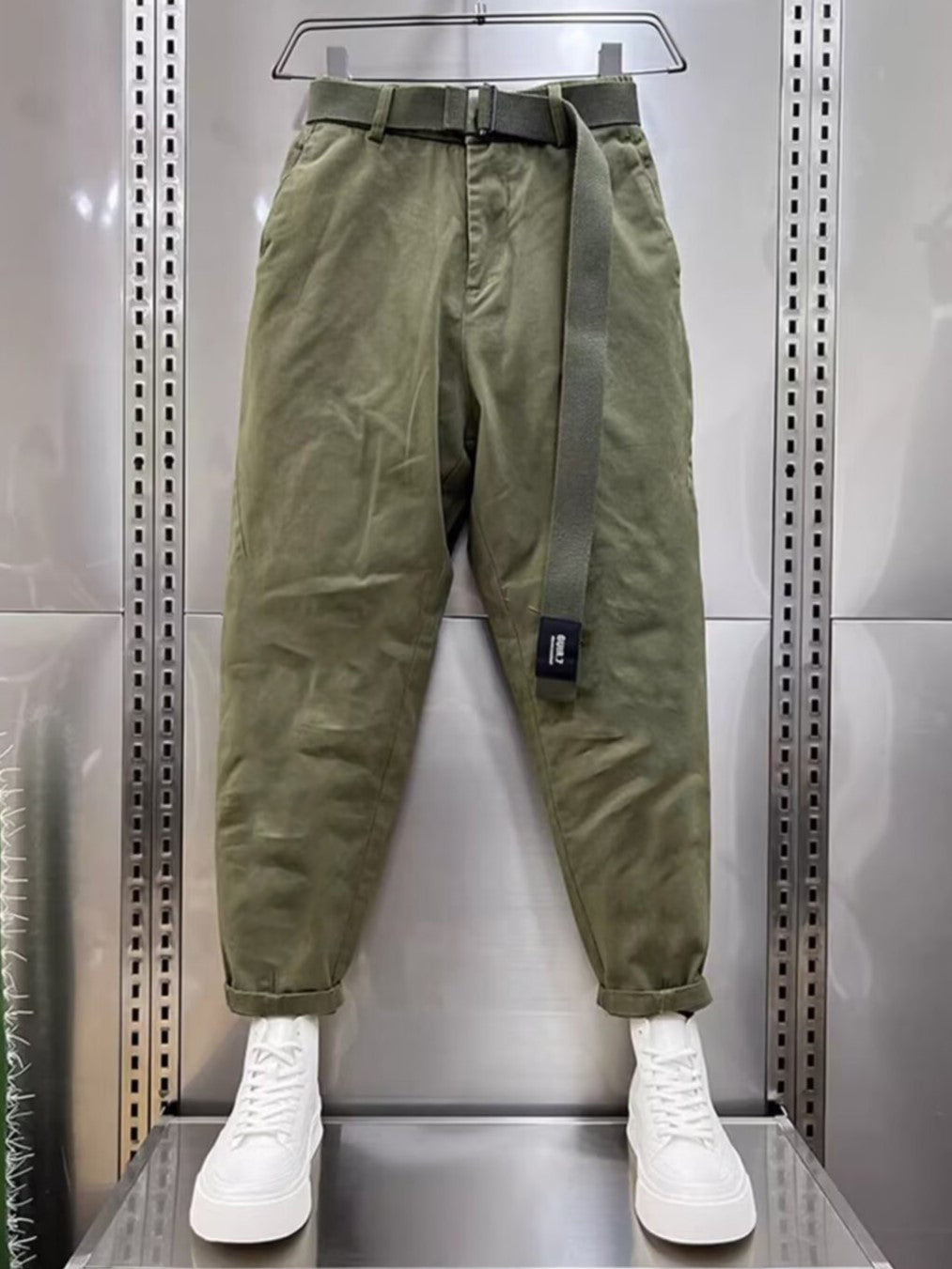 Pantaloni Casual con Vita Regolabile