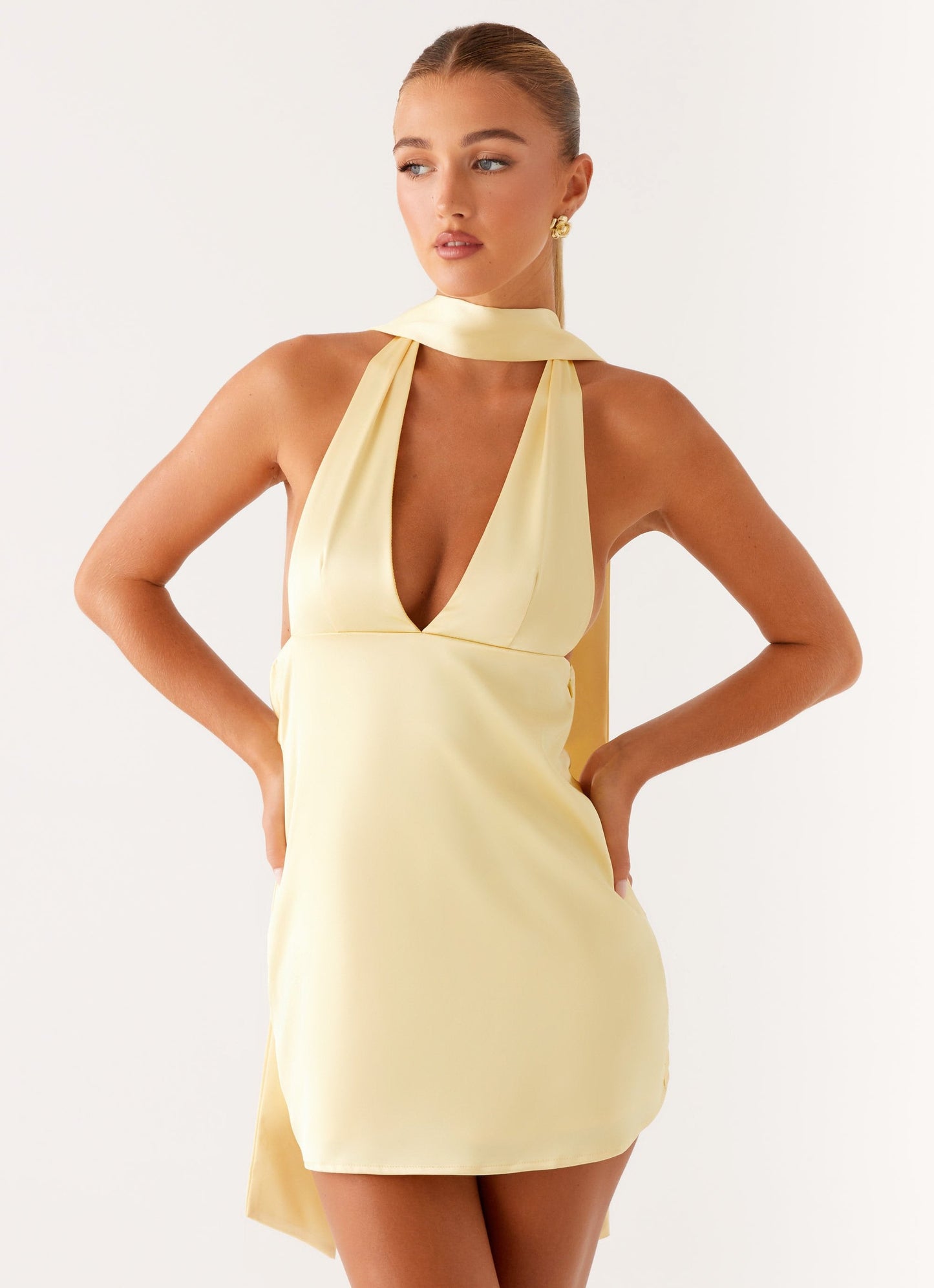 Alicia Satin - la robe Mini