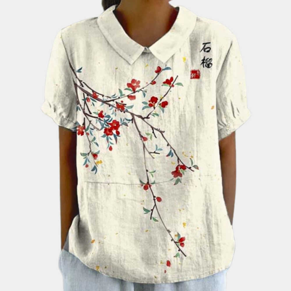 Alayna | Blouse Élégante et Vive pour un Look Décontracté pour Femme