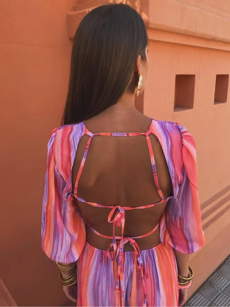 SOLA™ | Abito Chic con Schiena Scoperta