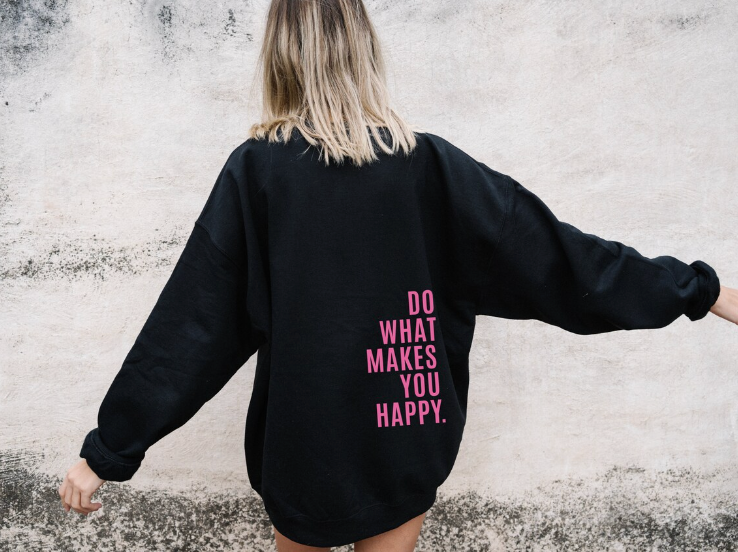 Lola™ - Sweat à capuche "Fais Ce Qui Te Rend Heureux"