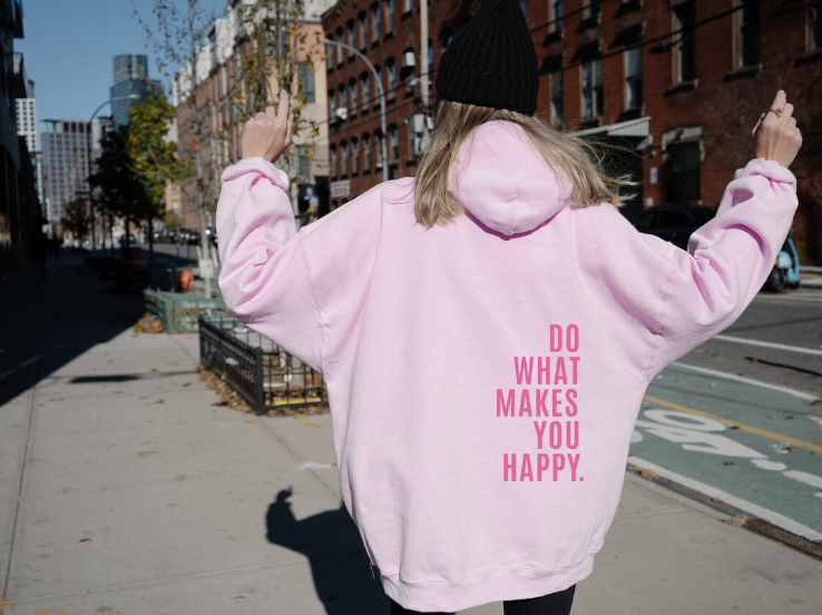 Lola™ - Sweat à capuche "Fais Ce Qui Te Rend Heureux"