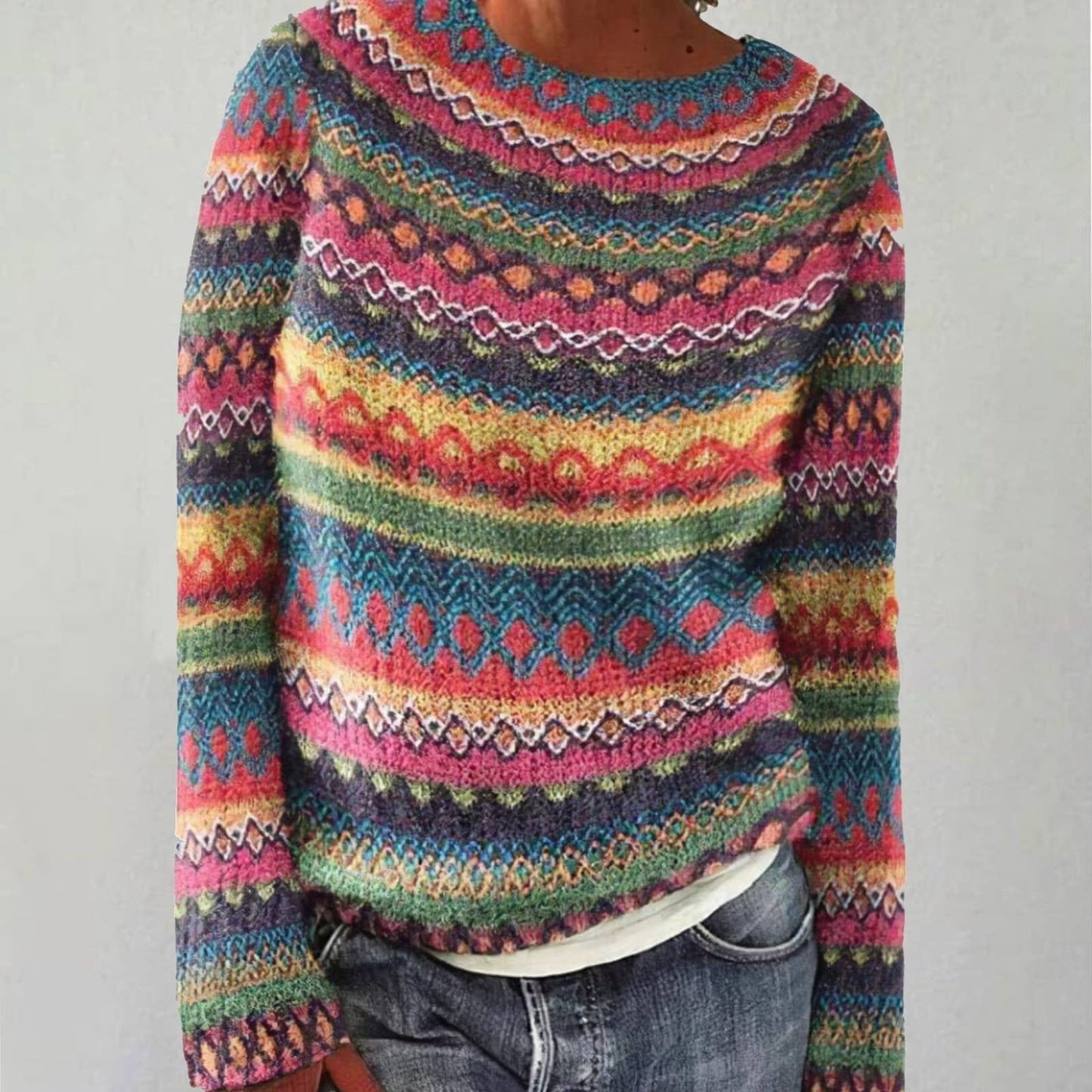Emma™ - Pull-over rétro douillet