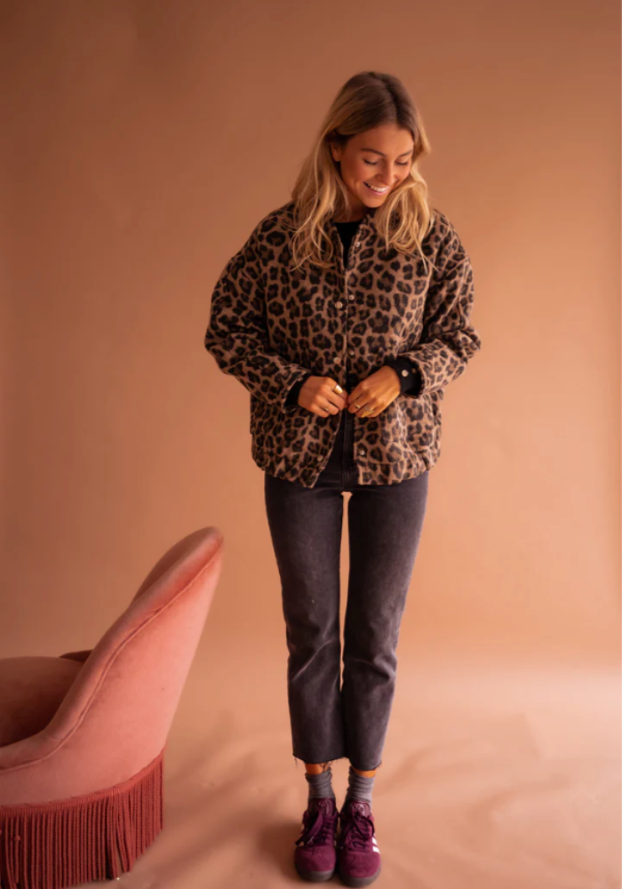 LEONA™ | Veste Bomber Léopard