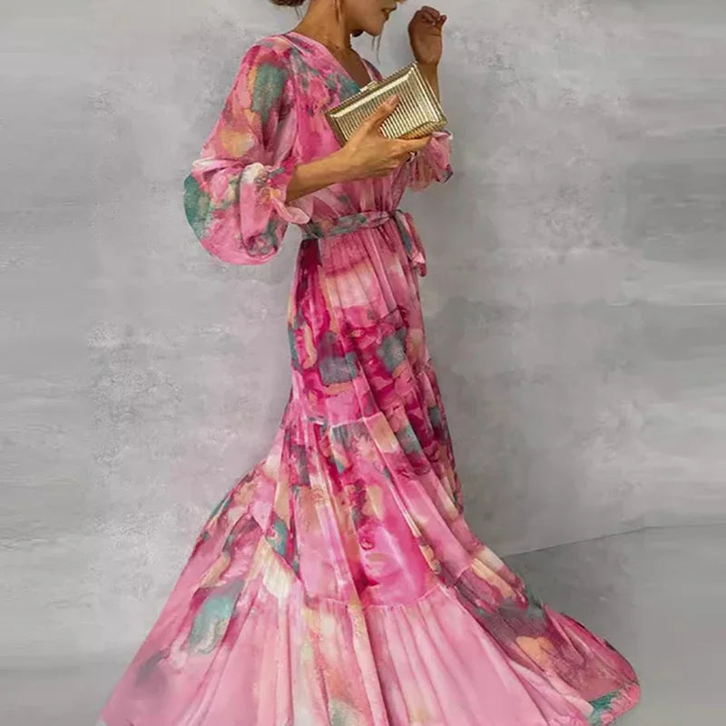 Robe Fleurie Fait Main Élégante Grace™