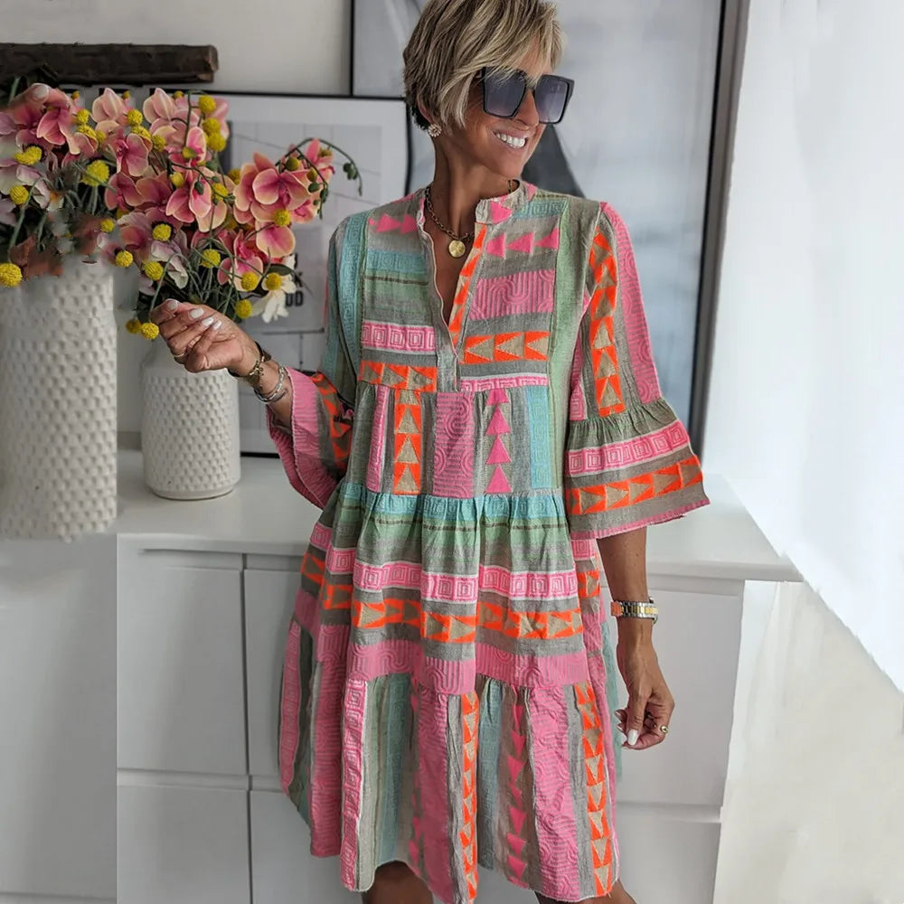Kiki | Elegante Abito Midi Primaverile (Disponibilità Limitata)