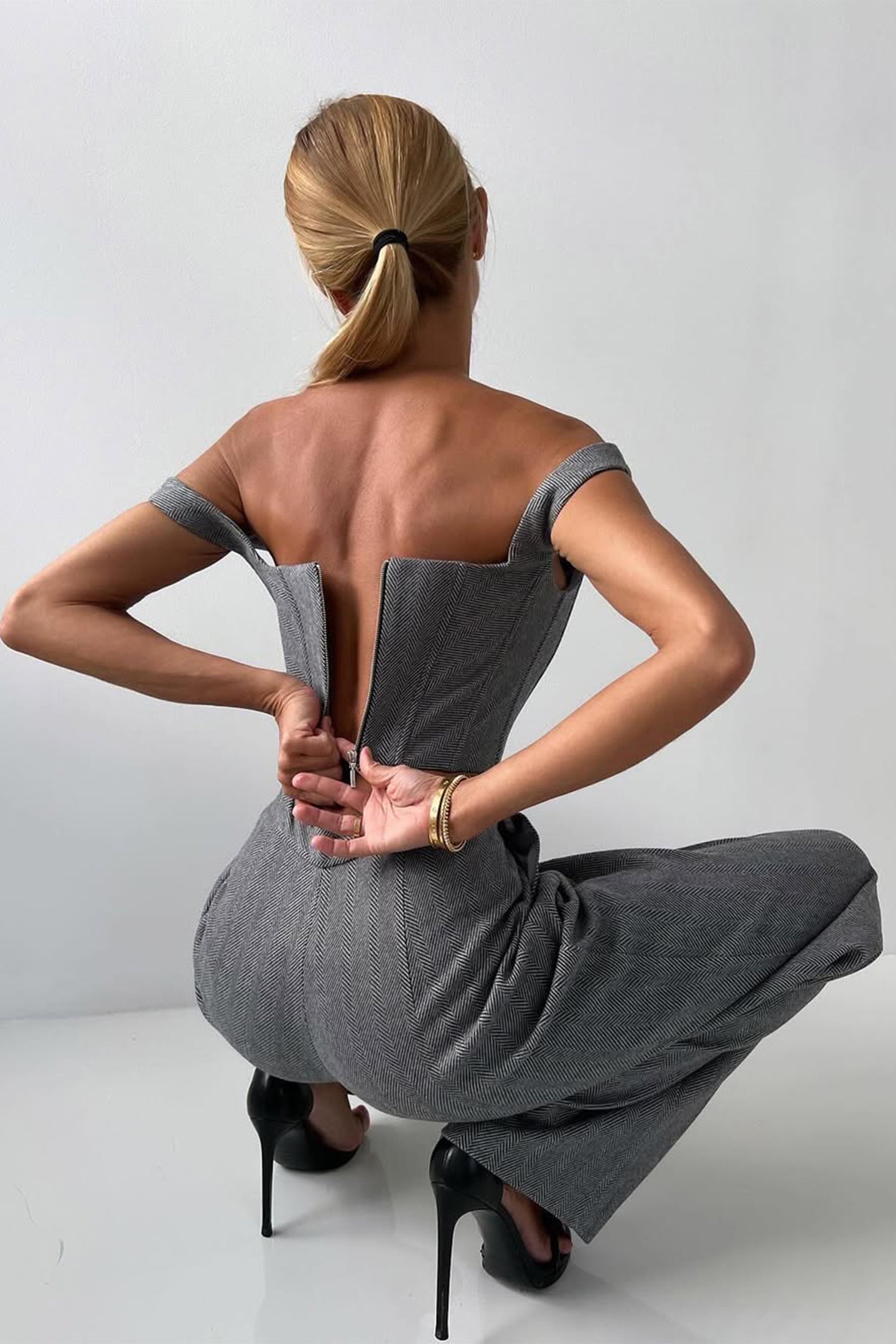 Dolce™ - Ensemble en trois pièces avec blazer à double rangée
