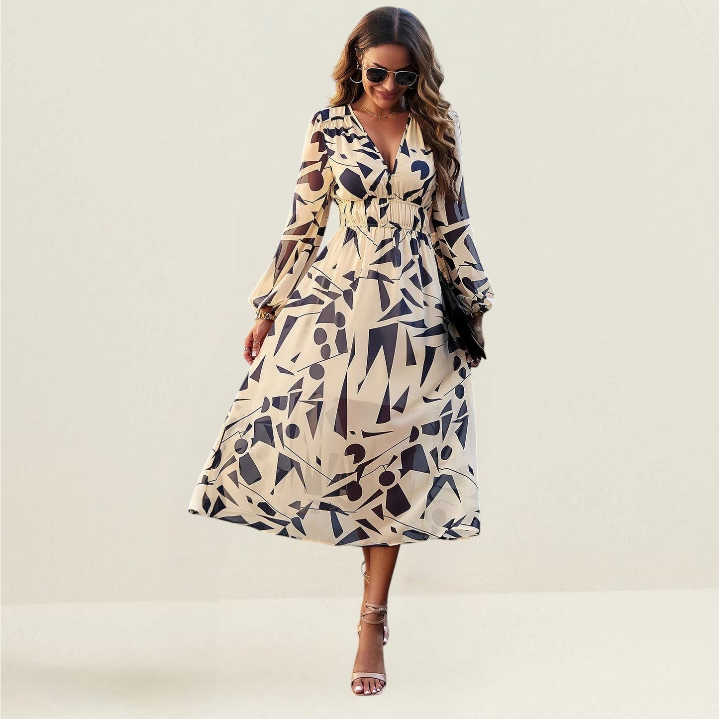 Yasmine | Robe longue décontractée avec silhouette fluide pour femmes