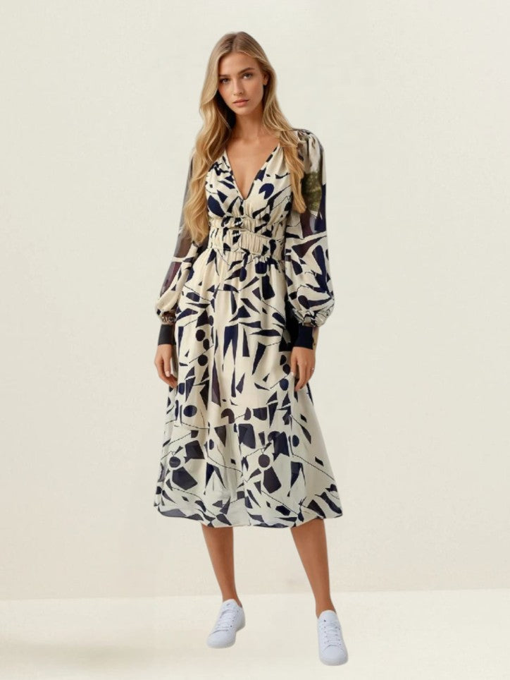 Yasmine | Robe longue décontractée avec silhouette fluide pour femmes