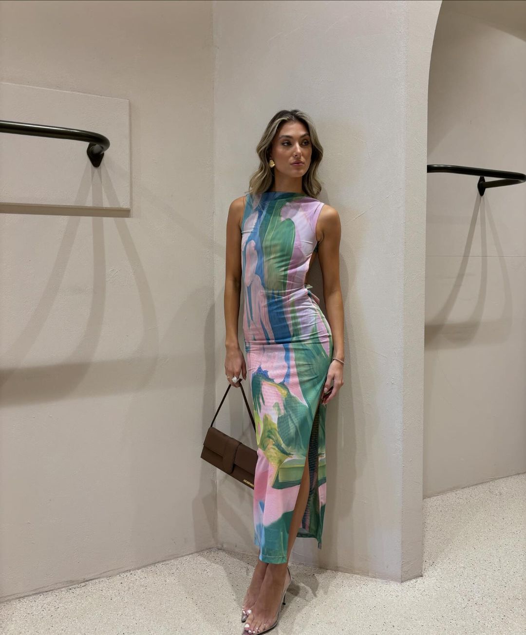 Nola | Robe longue pastel