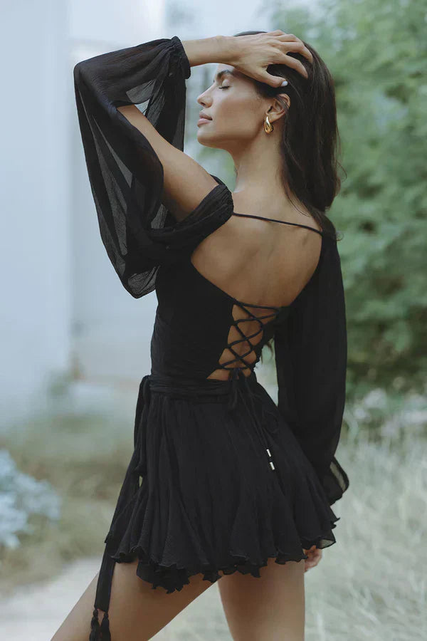 Layla | Mini-robe ludique avec manches ballon
