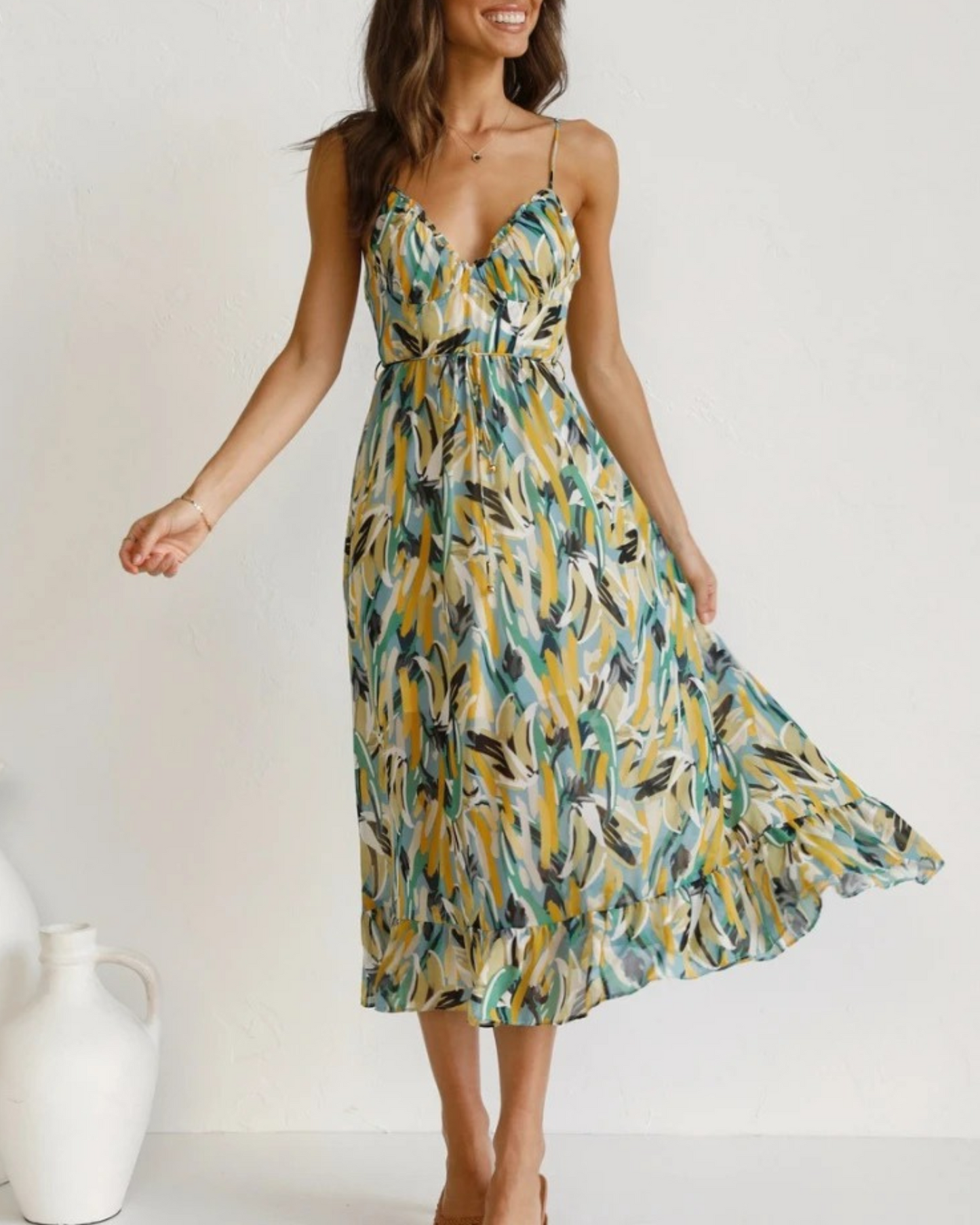 ZANA - ROBE MIDI COLORÉE