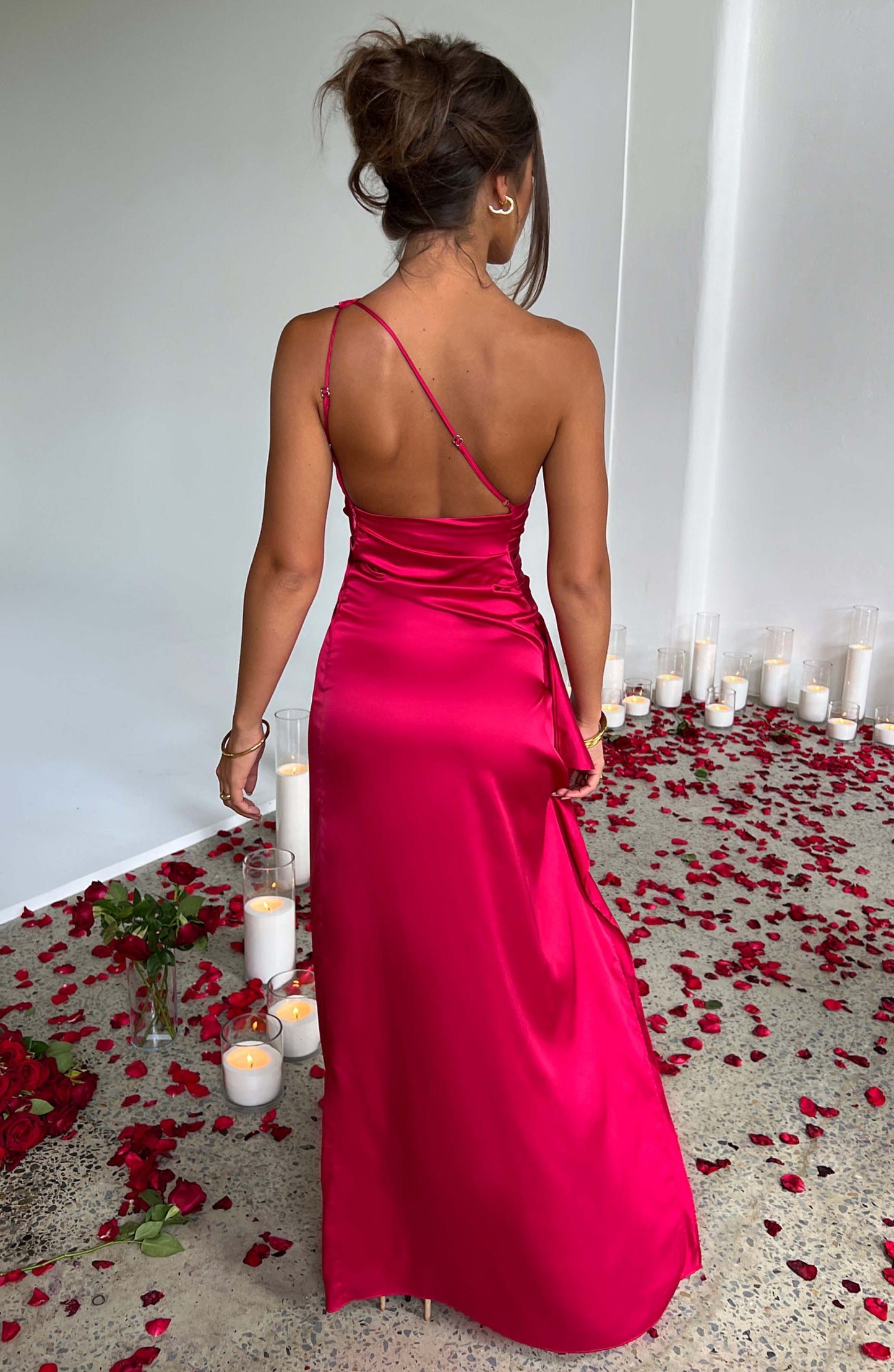 Skye | Robe longue en velours côtelé