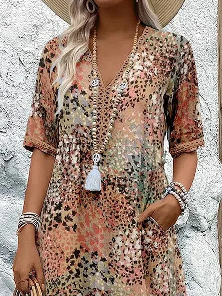 Fatima - Robe avec motif floral