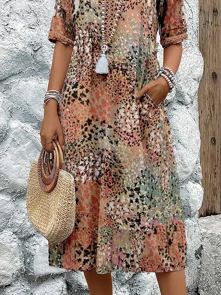 Fatima - Robe avec motif floral