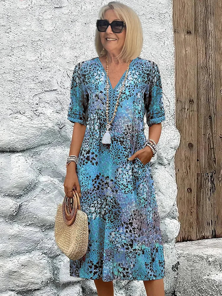 Monica | Élégante robe de fleurs