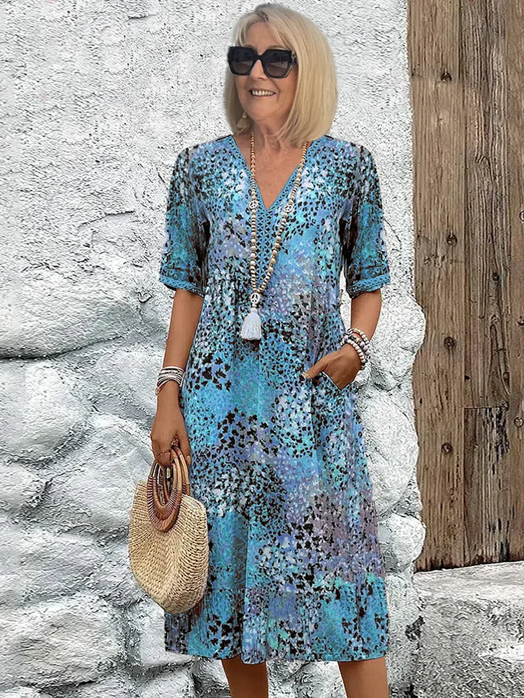 Fatima - Robe avec motif floral