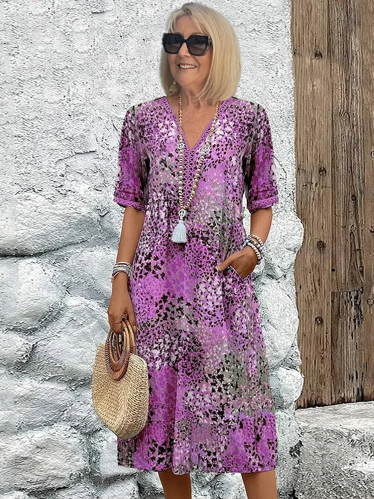Fatima - Robe avec motif floral