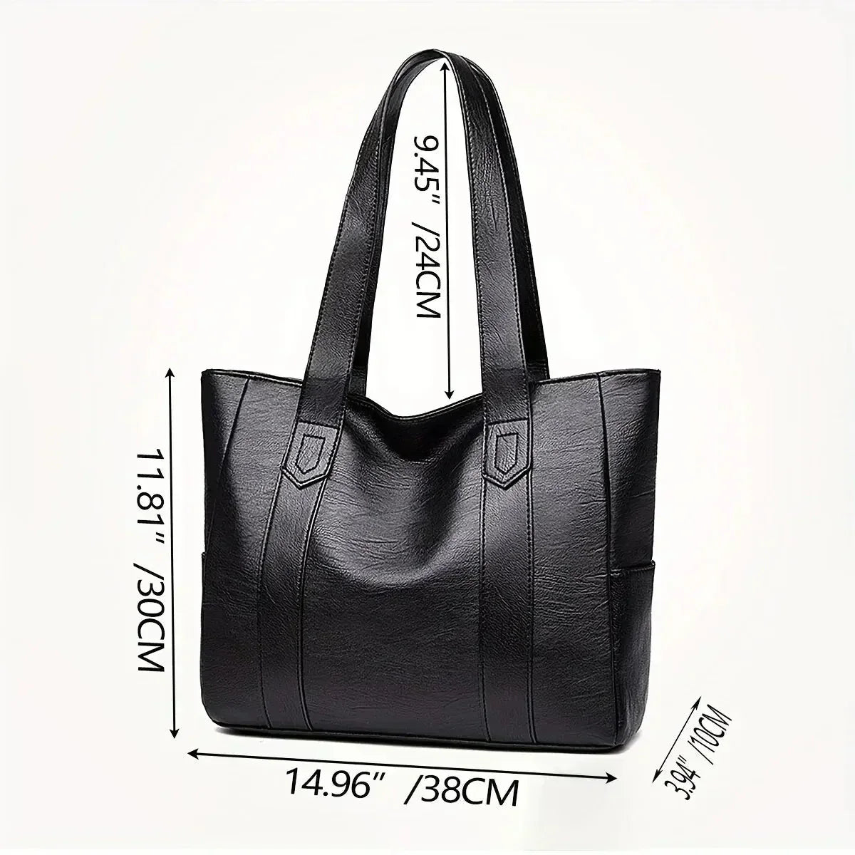 Xanthe - Classic Large Capacity Vegan Tote Bag