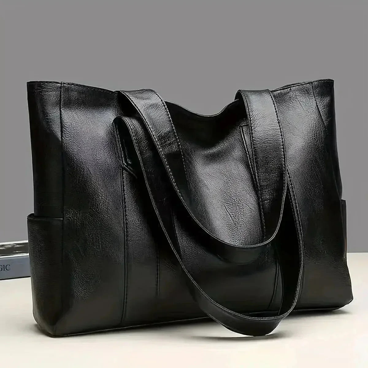 Xanthe - Classic Large Capacity Vegan Tote Bag