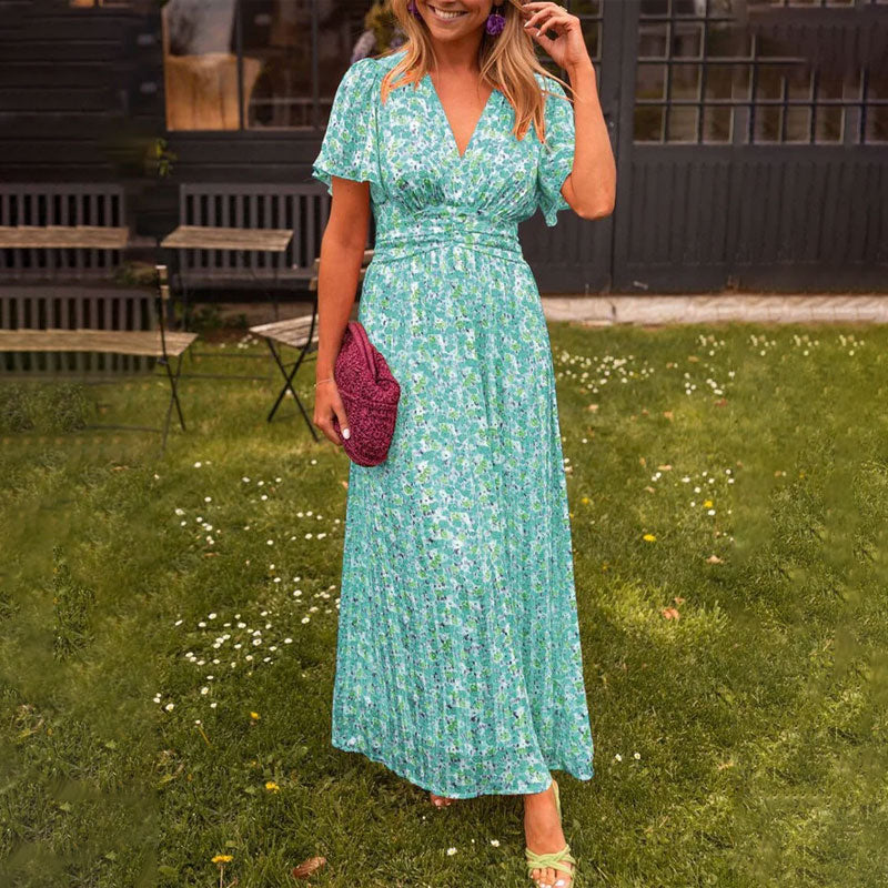 Romy | Robe d'été avec encolure en V