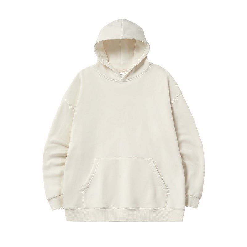 Sweat à capuche en polaire classique et minimaliste de qualité supérieure, vêtements thermiques unisexes en velours chaud pour toutes les saisons