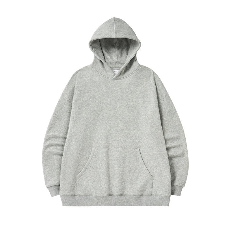 Sweat à capuche en polaire classique et minimaliste de qualité supérieure, vêtements thermiques unisexes en velours chaud pour toutes les saisons