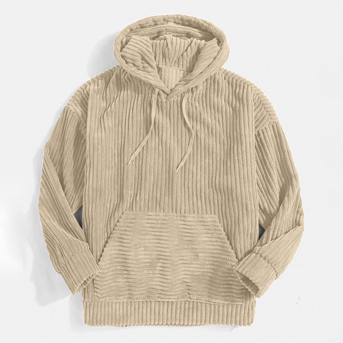 Sweat à capuche en velours côtelé vintage