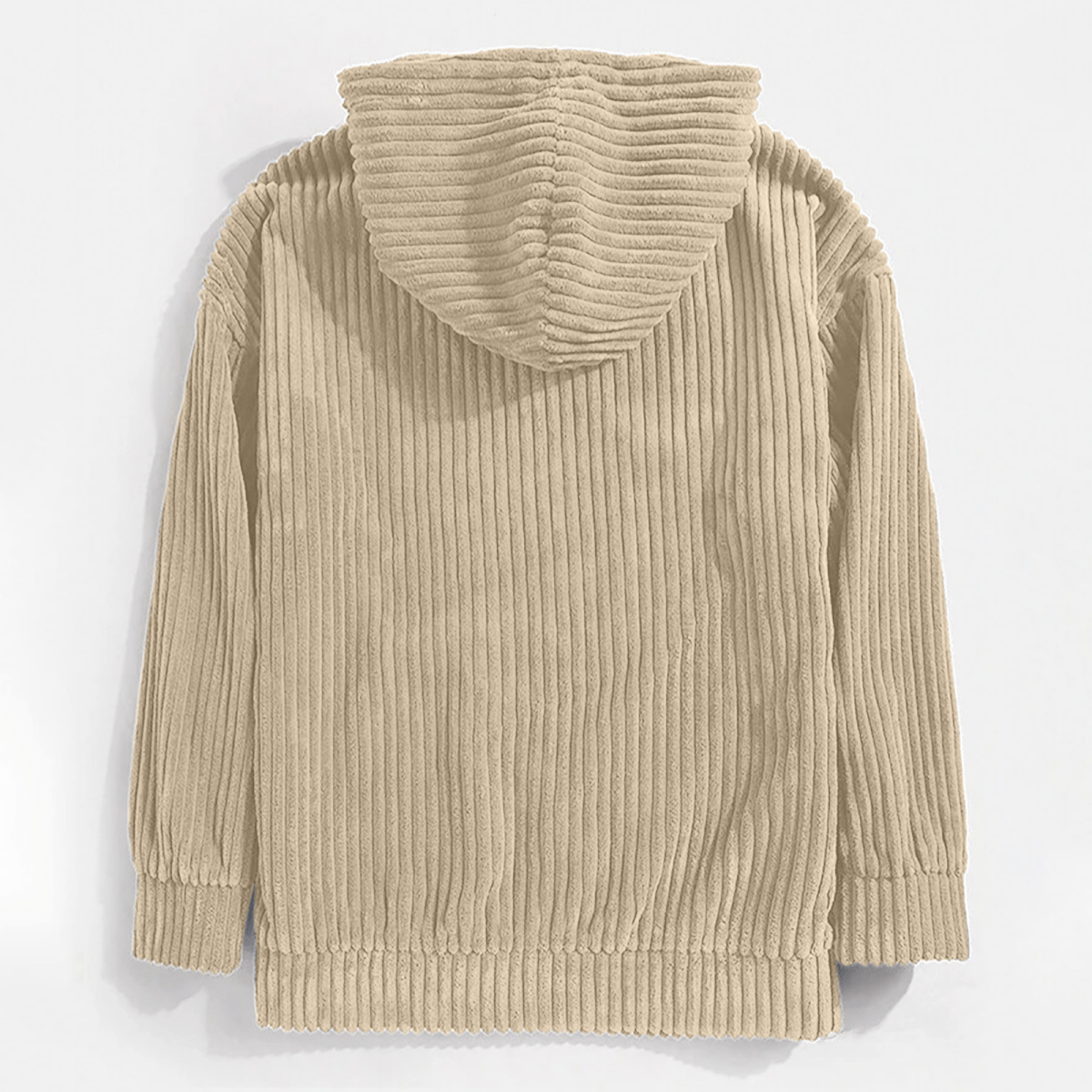 Sweat à capuche en velours côtelé vintage