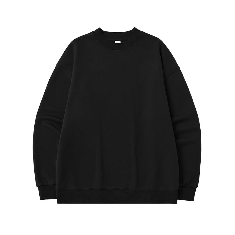 Sweatshirts classiques unisexes à col roulé pour un confort quotidien et un style minimaliste en molleton