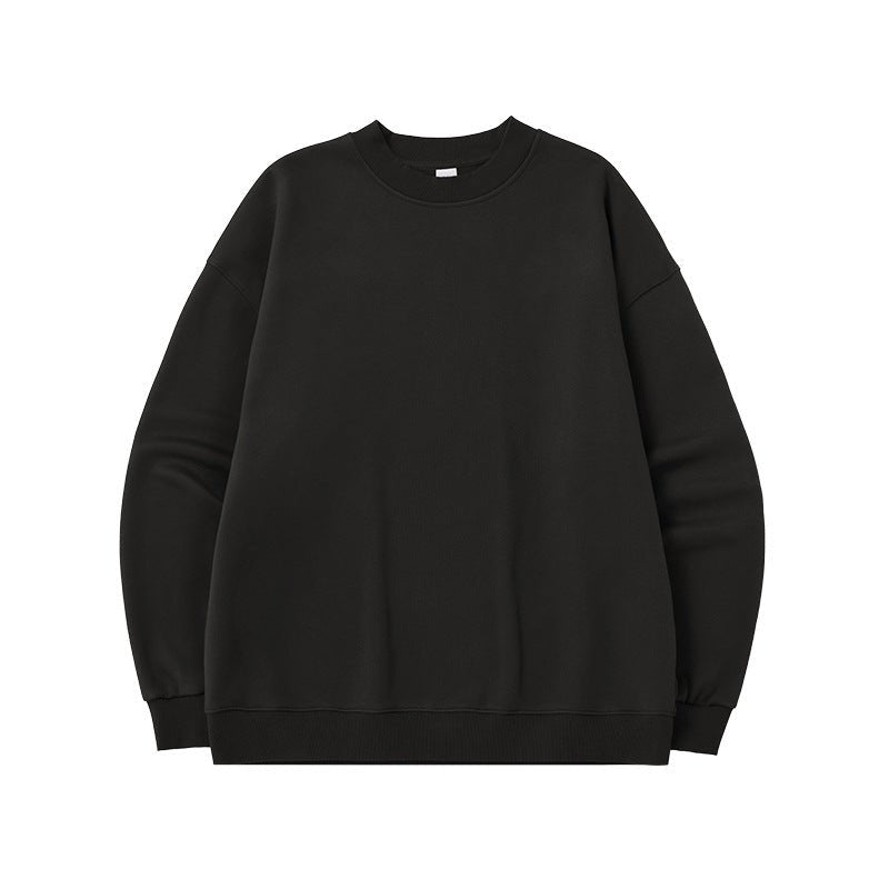 Sweatshirts classiques unisexes à col roulé pour un confort quotidien et un style minimaliste en molleton