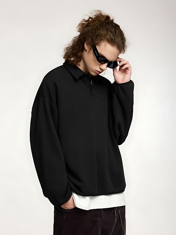 Sweatshirts unisexes haut de gamme à col polo et fermeture à glissière pour le confort et la chaleur au quotidien.