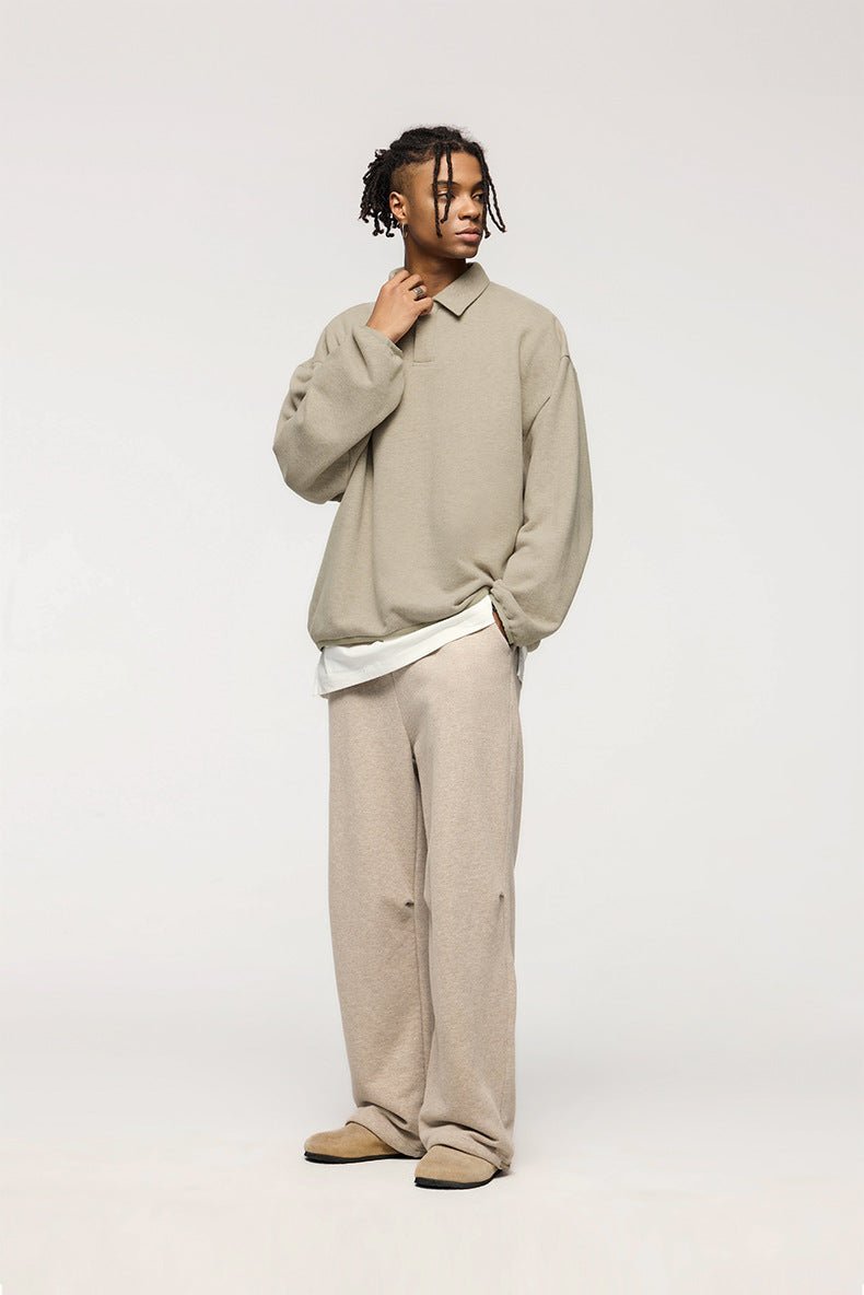 Sweatshirts unisexes haut de gamme à col polo et fermeture à glissière pour le confort et la chaleur au quotidien.