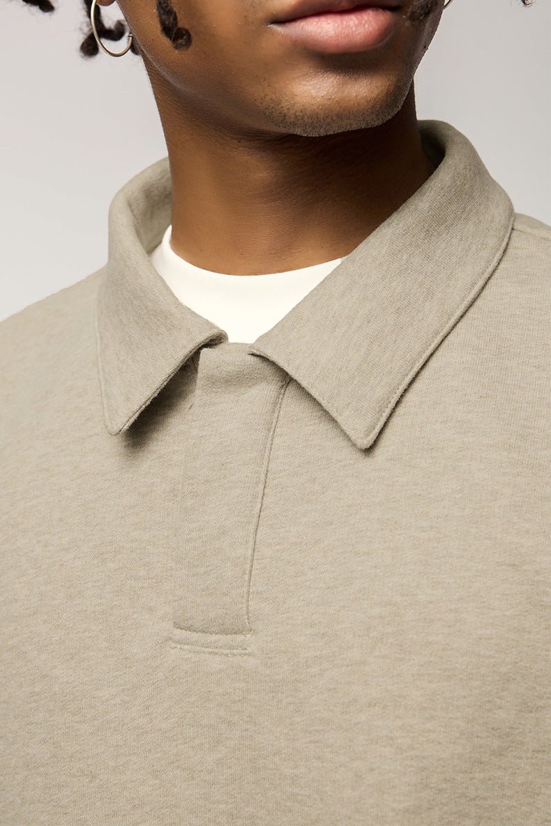 Sweatshirts unisexes haut de gamme à col polo et fermeture à glissière pour le confort et la chaleur au quotidien.