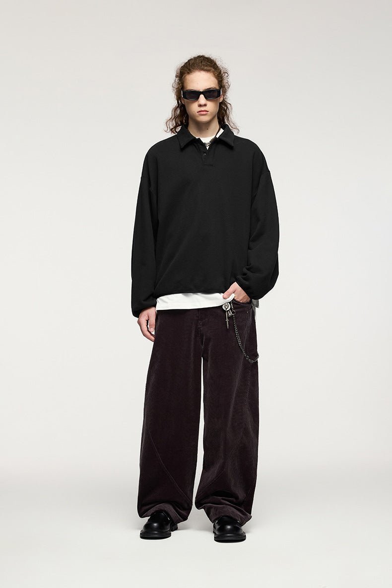 Sweatshirts unisexes haut de gamme à col polo et fermeture à glissière pour le confort et la chaleur au quotidien.