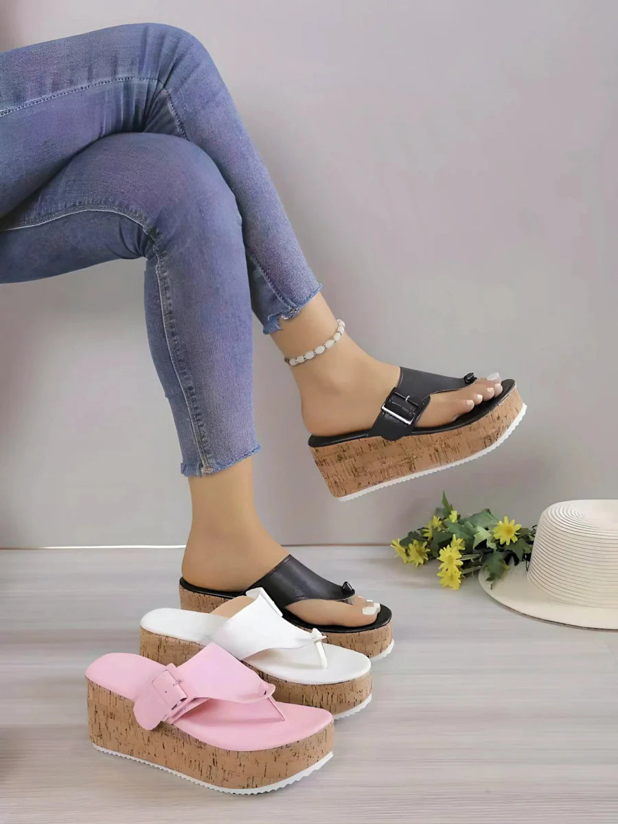 Wyna | Tongs à semelles compensées