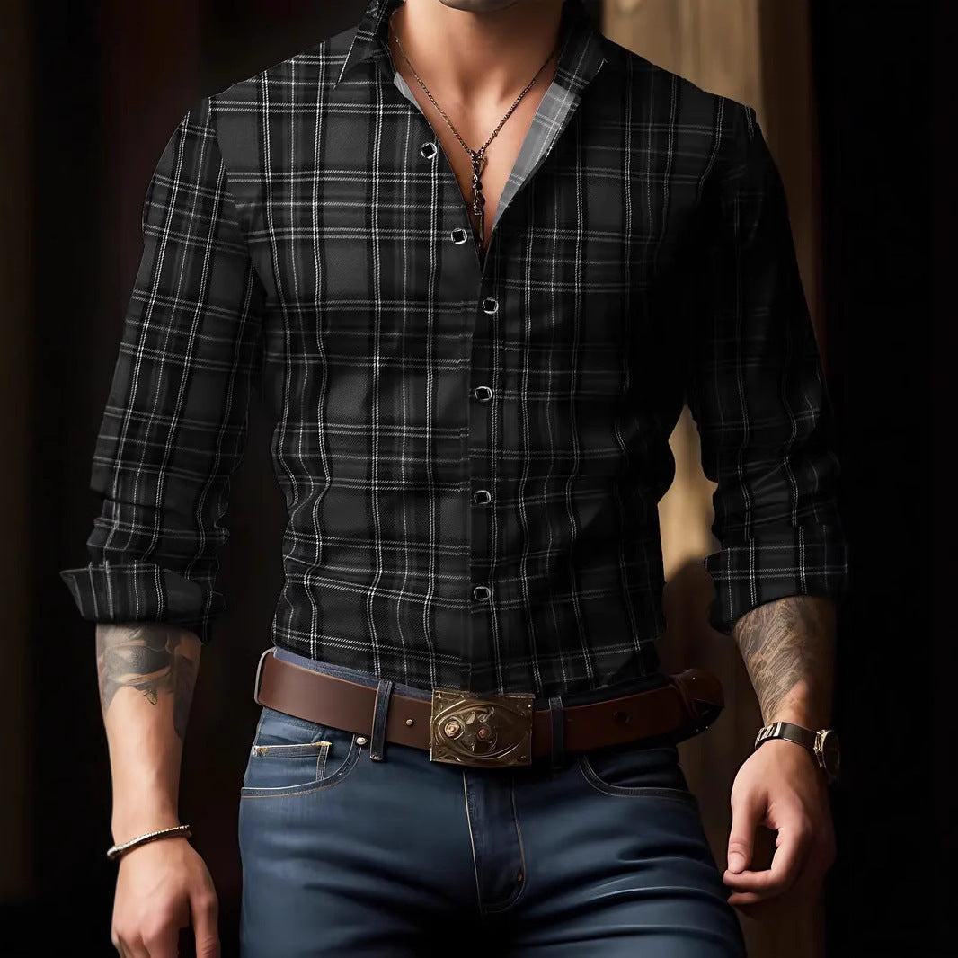 👔 Julien™ – Chemise cintrée à carreaux