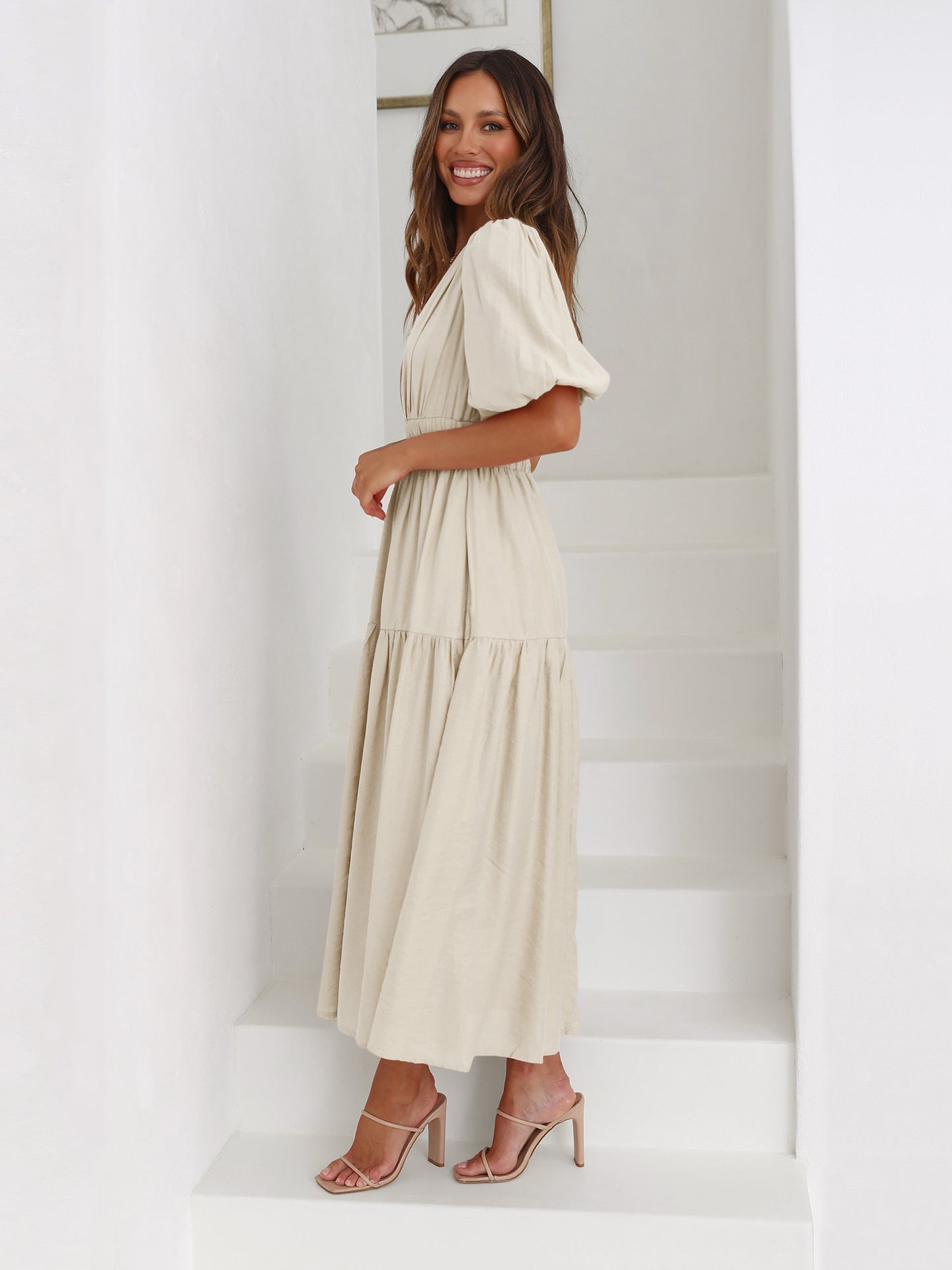 Bethany | Robe à manches bouffantes