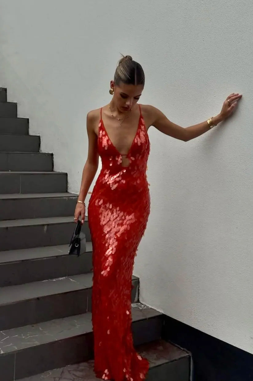 Kailani | Robe longue maxi avec paillettes