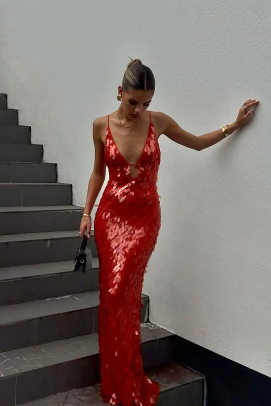 Kailani | Robe longue maxi avec paillettes