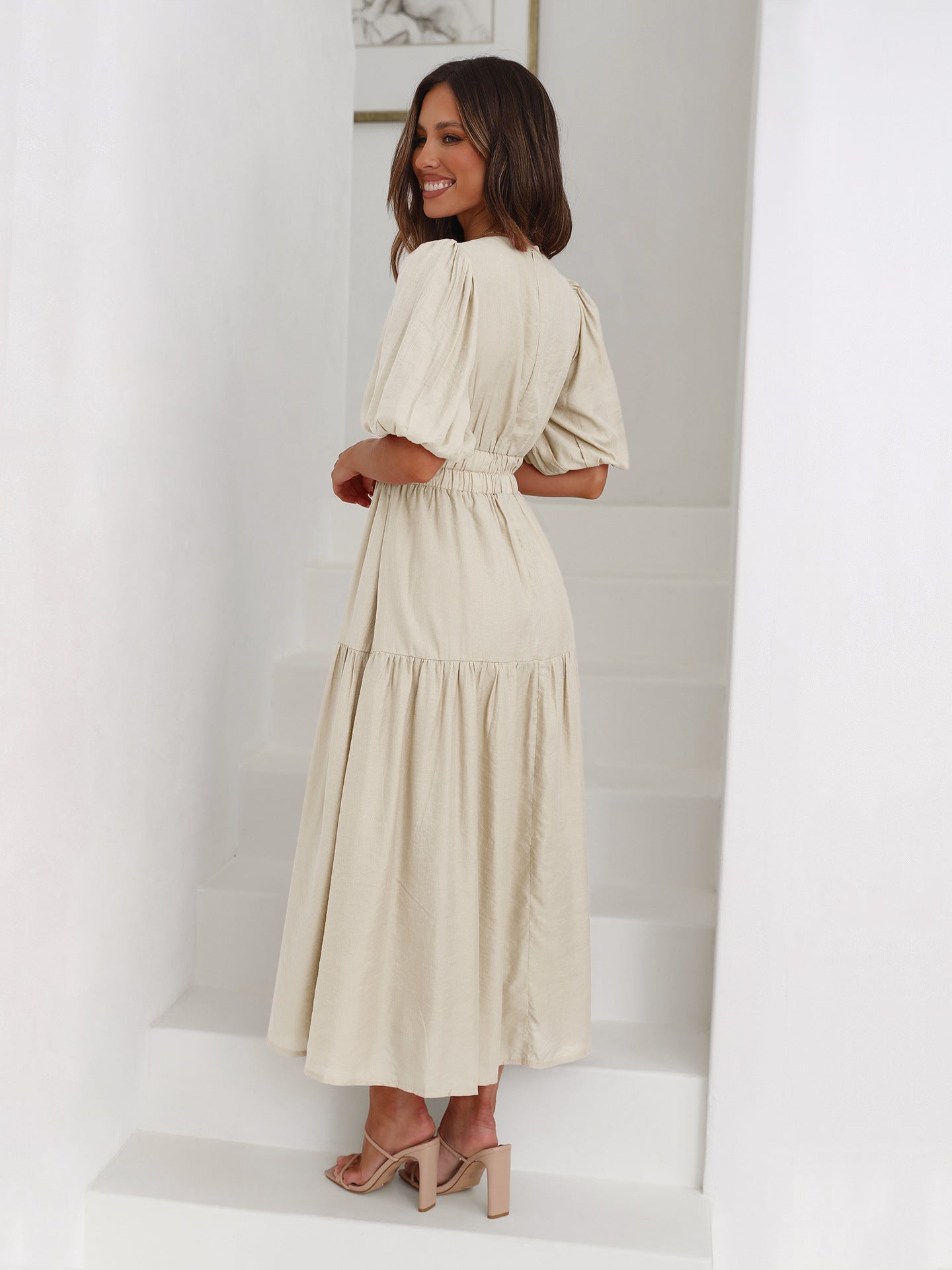 Bethany | Robe à manches bouffantes