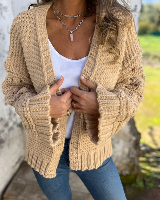 AIMÉE - CARDIGAN ÉLÉGANT À MANCHES LONGUES